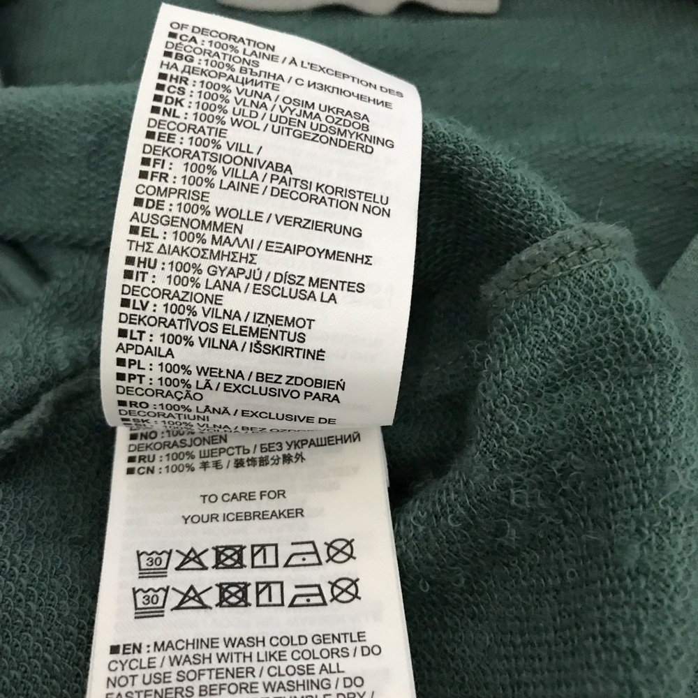 Icebreaker Green Full-Zip Hoodie - Picture 7 of 9